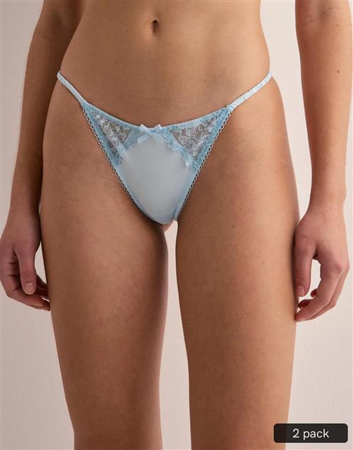 Nelly - Blå - With Love 2-Pack Thong