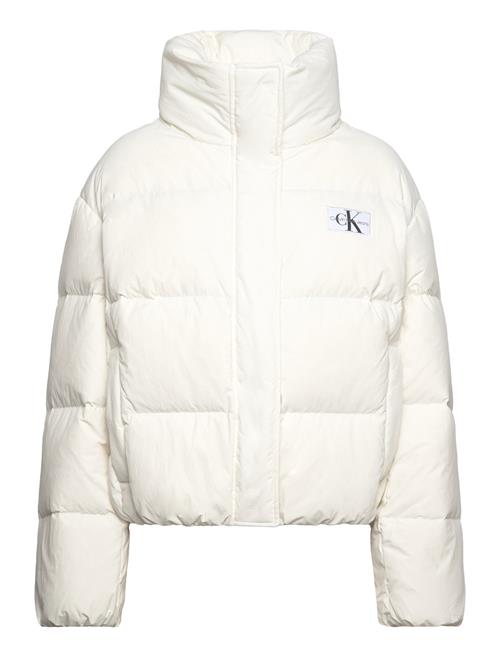 Calvin Klein Jeans Down Soft Touch Label Puffer Calvin Klein Jeans White