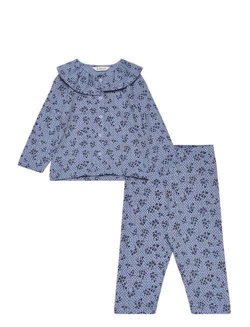 Mango Printed Cotton Pyjamas Mango Blue