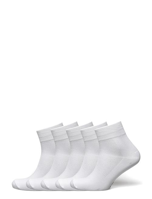 ZEBDIA 5-Pk Basic Running Socks ZEBDIA White