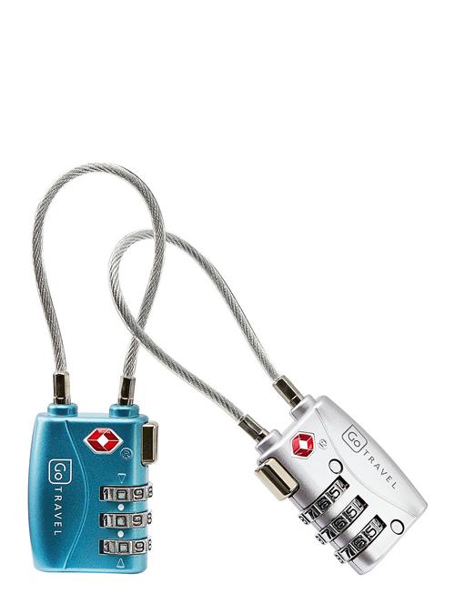 Se Combi Cable Twin Padlocks Tsa Go Travel Silver ved Booztlet