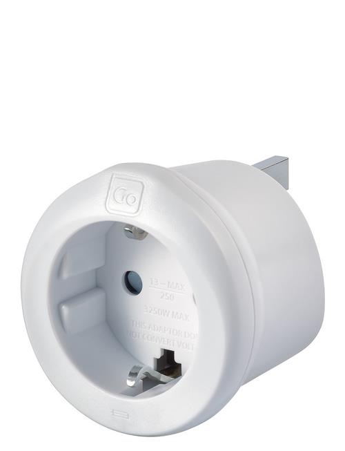 Eu-Uk Adaptor Go Travel White