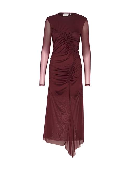 Gestuz Messigz Ls Long Dress Gestuz Burgundy