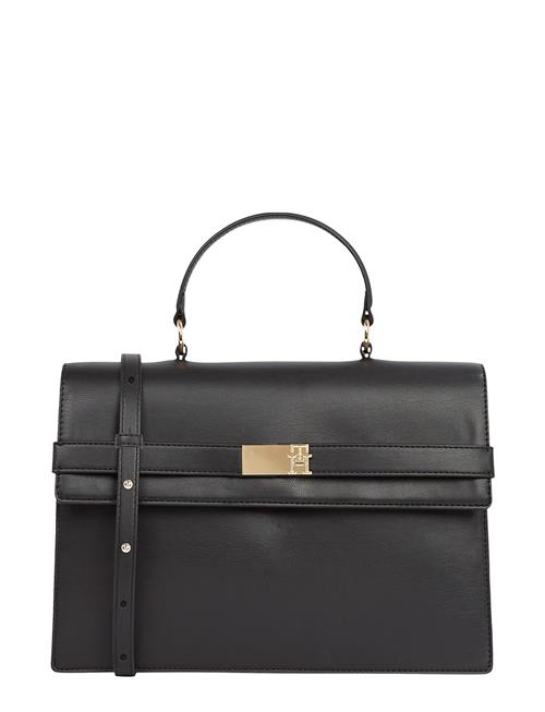 Th Heritage Flap Satchel Tommy Hilfiger Black