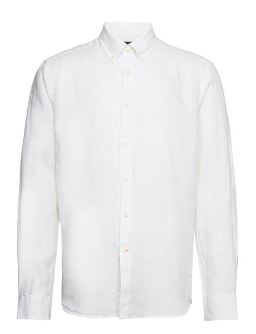 Douglas Bd Linen Shirt Ls Morris White