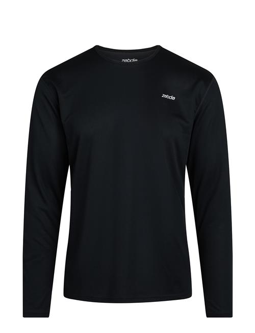 Men L/S Sports Tee ZEBDIA Black