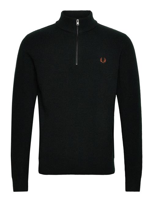 Fred Perry Textured Half Zip Jmpr Fred Perry Black