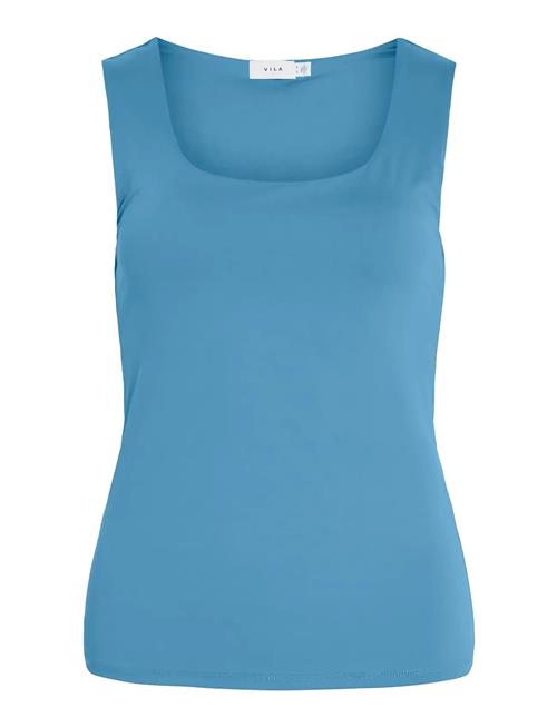 Vila Vikenza U-Neck S/L Tank Top - Noos Vila Blue