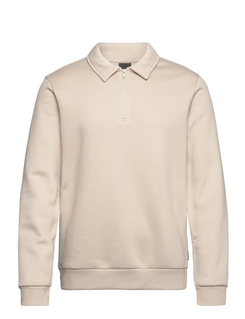 ONLY & SONS Onsceres 1/4 Zip Sweat Polo ONLY & SONS Cream