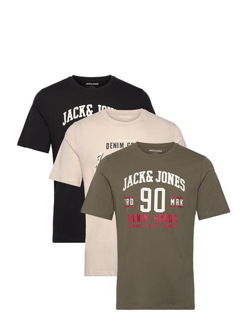 Jack & Jones Jjethan Tee Ss Crew Neck 3Pk Mp Noos Jack & J S Black