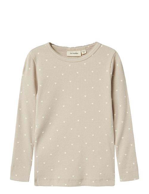 Lil'Atelier Nmfgago Ls Slim Top Lil Noos Lil'Atelier Beige