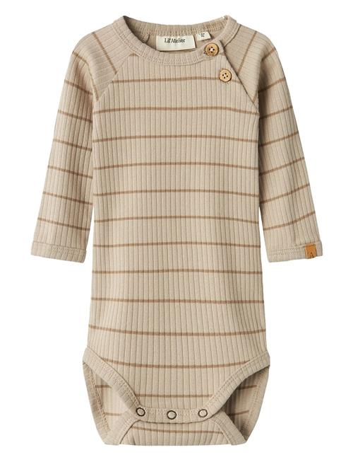 Lil'Atelier Nbmkail Ls Slim Body Lil Noos Lil'Atelier Beige