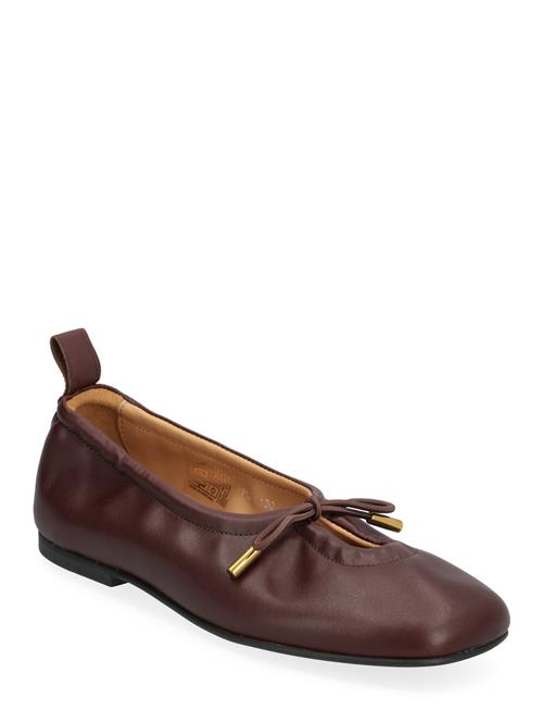 ALOHAS Rosalind Brown Leather Ballet Flats ALOHAS Brown