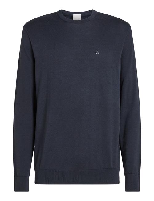 Calvin Klein Cotton Silk Blend Cn Sweater Calvin Klein Navy