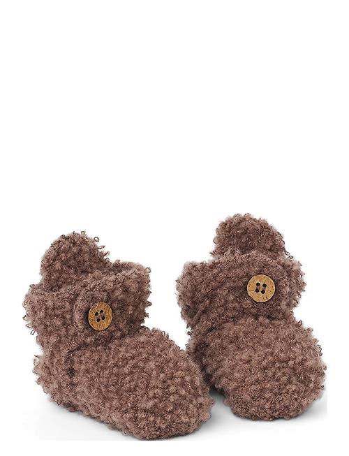 Booties Bouclé Merino Wool Smallstuff Brown