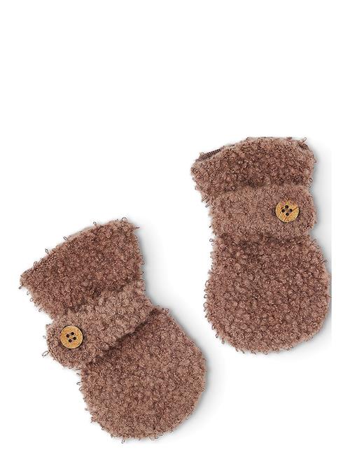 Mittens Bouclé Merino Wool Smallstuff Brown