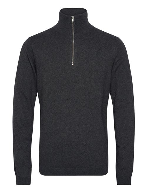 100 Recycle Knit Half Zip Lindbergh Grey