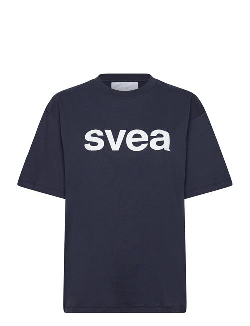 Svea Swaustin Boxy Logo Ss T-Shirt Svea Navy