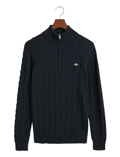 GANT Cotton Cable Half Zip GANT Navy