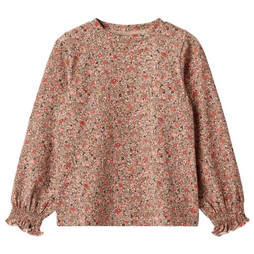 Wheat T-shirt L/S Norma Rose Flower Meadow | Lyserød | 122 cm