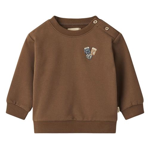 Wheat Sweatshirt Carlo Kaffebønne | Brun | 86 cm