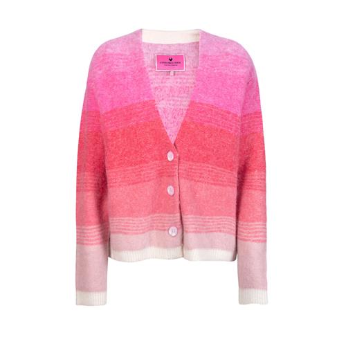 LIEBLINGSSTÜCK Cardigan 'Lori'  pink / melon / lys rød / offwhite