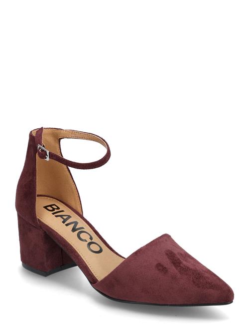 Bianco Biadevived Pump Micro Suede Bianco Burgundy