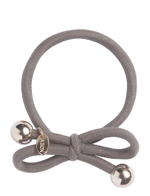 Hair Tie With Gold Bead - Taupe Ia Bon Beige