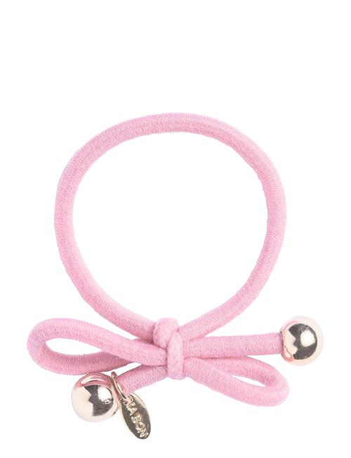 Hair Tie With Gold Bead - Light Pink Ia Bon Pink