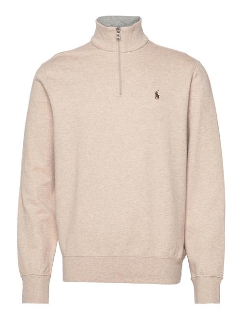 Polo Ralph Lauren Luxury Jersey Quarter-Zip Pullover Polo Ralph Lauren Cream