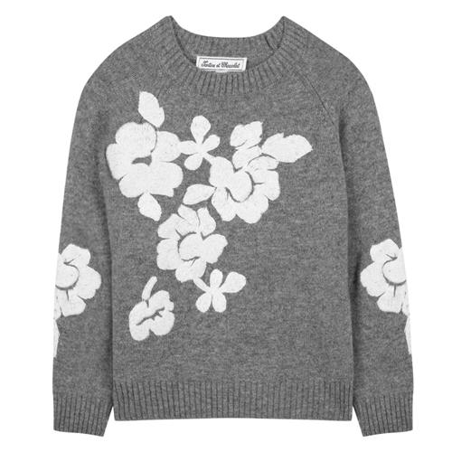 Tartine et Chocolat Uldstrikket sweater Heather Gray | Grå | 8 years