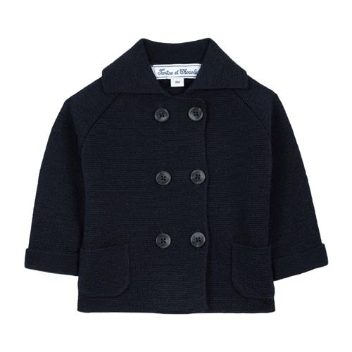 Tartine et Chocolat Cardigan i uld Navy | Marine blå | 1 years