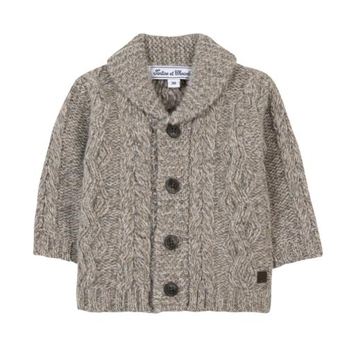 Tartine et Chocolat Strikket cardigan kastanjebrun | Brun | 4 years