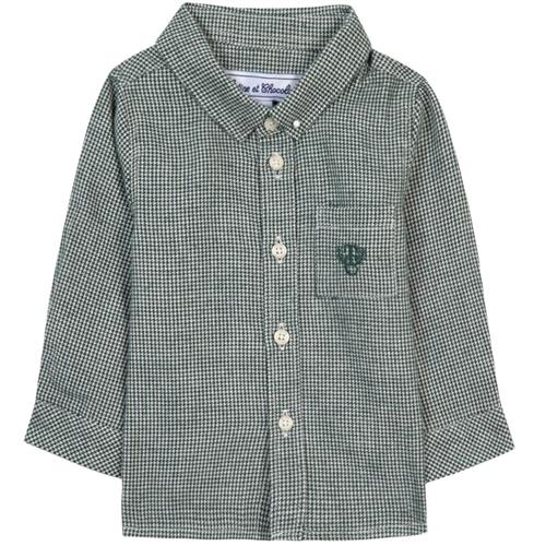 Tartine et Chocolat Bomuldsskjorte engelsk grøn 6 months  Grøn  6 måneder  mand