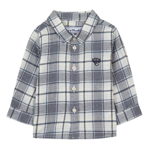 Tartine et Chocolat Heather Cotton Shirt Medium Heather Grey | Grå | 18 months