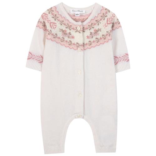 Tartine et Chocolat Onesie i uld, perle |  | 3 months