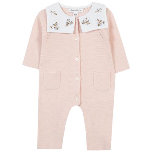 Tartine et Chocolat Onesie i uld Lyserød | Lyserød | 1 years