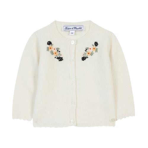 Tartine et Chocolat Cardigan i uld, cremefarvet |  | 1 years