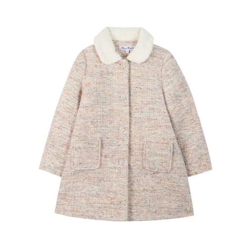 Tartine et Chocolat Dufflecoat i uld, pink | Lyserød | 5 years