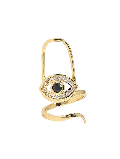 SOHI Ring  guld / sort / transparent