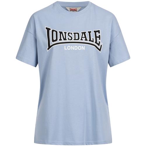 LONSDALE Shirts 'OUSDALE'  pastelblå / sort / hvid