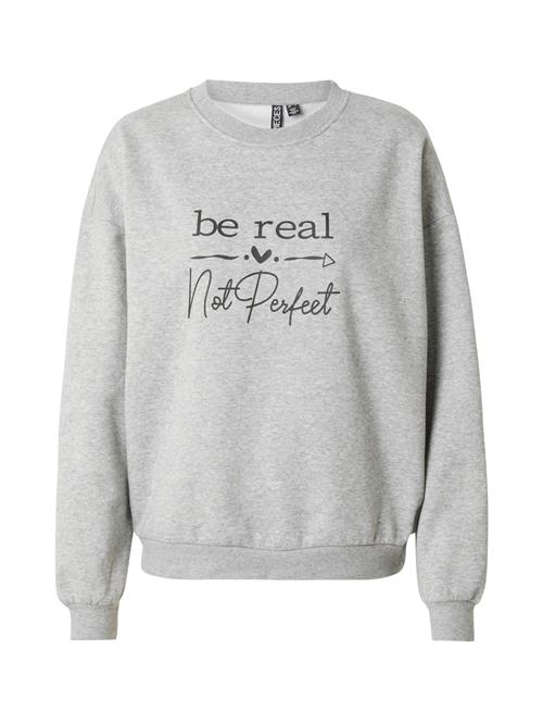 PIECES Sweatshirt 'PCMARIA'  grå-meleret / sort