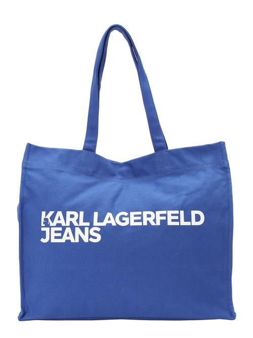 KARL LAGERFELD JEANS Shopper  blå / hvid