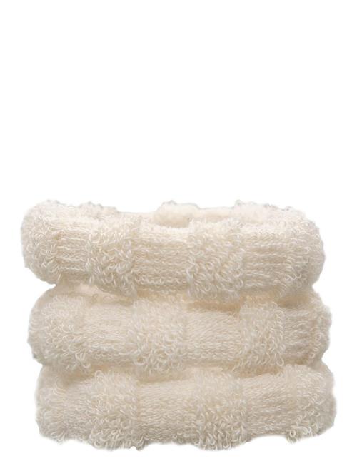 By Barb Hair Ties Terry Cotton 3 Pc-Set By Barb White