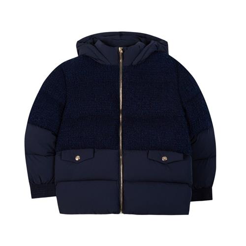 Tartine et Chocolat Dunjakke i uldboucle Navy | Marine blå | 6 years