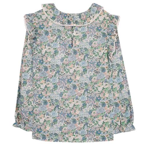 Tartine et Chocolat Blomstret bluse Celadon | Grønn | 5 years