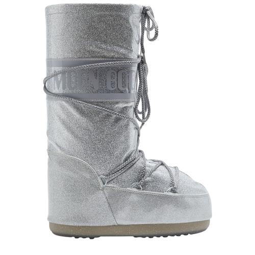 Moon Boot Ikon Glitter Sne Støvler Silver | Sølv | 27-30 EU