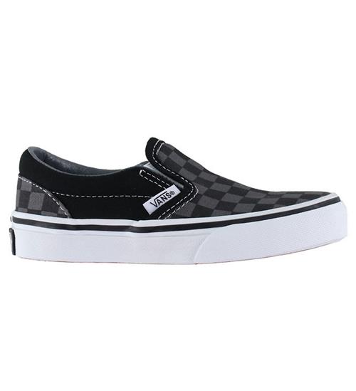 Vans Sko - Classic Slip-On - Sort/GrÃ¥ternet