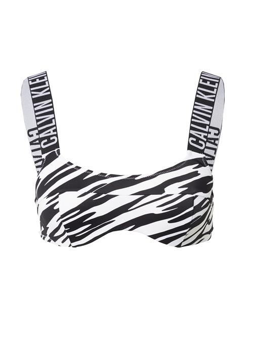 Calvin Klein Swimwear Bikinioverdel  sort / hvid