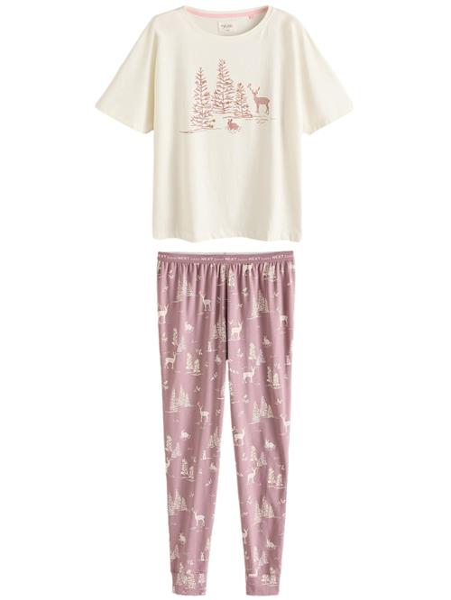 Next Pyjamas  pink / hvid